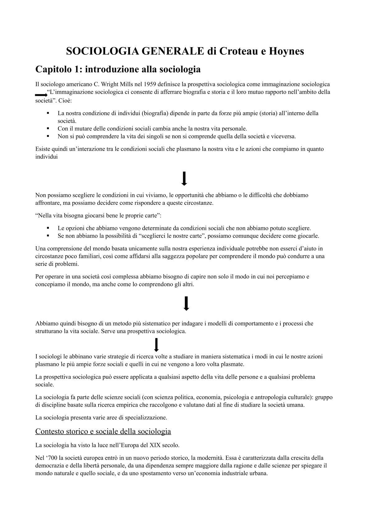 Sociologia Generale